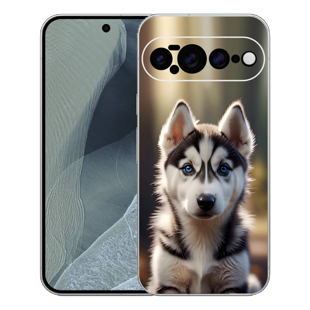 Gélový kryt mmCase na Google Pixel 11 Pro XL - roztomilý sibírsky husky