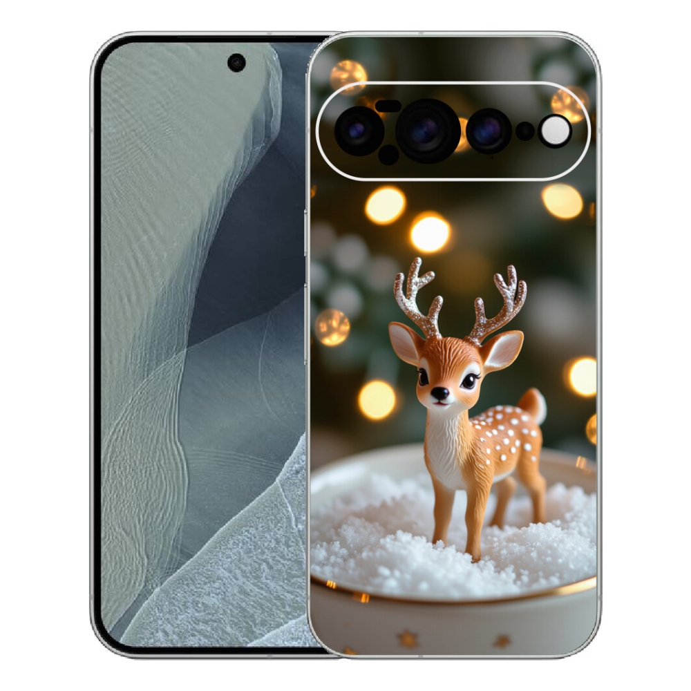 Gélový kryt mmCase na Google Pixel 11 Pro XL - roztomilý vianočný jeleň