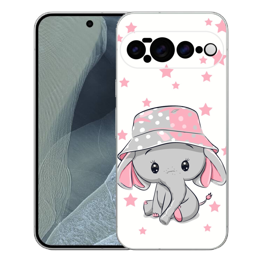 Gélový kryt mmCase na Google Pixel 11 Pro XL - ružový slon