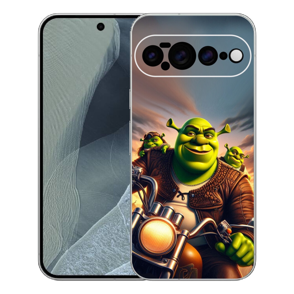 Gélový kryt mmCase na Google Pixel 11 Pro XL - zhrek na motorke