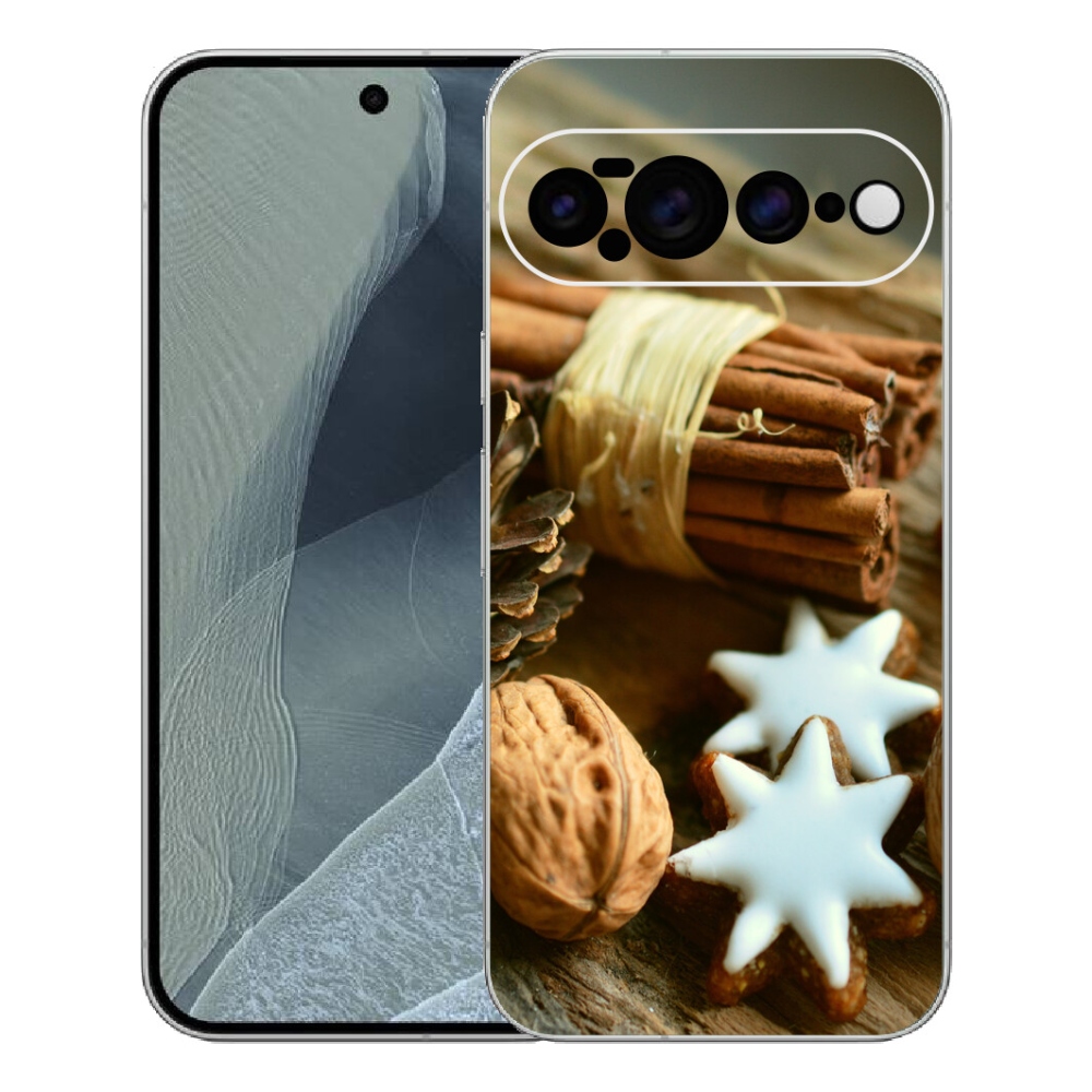 Gélový kryt mmCase na Google Pixel 11 Pro XL - škorica a perníčky