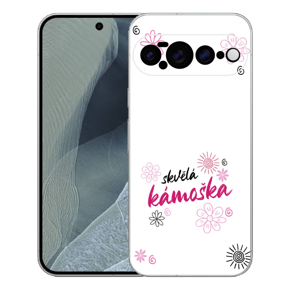 Gélový kryt mmCase na Google Pixel 11 Pro XL - skvelá kamoška biele pozadie