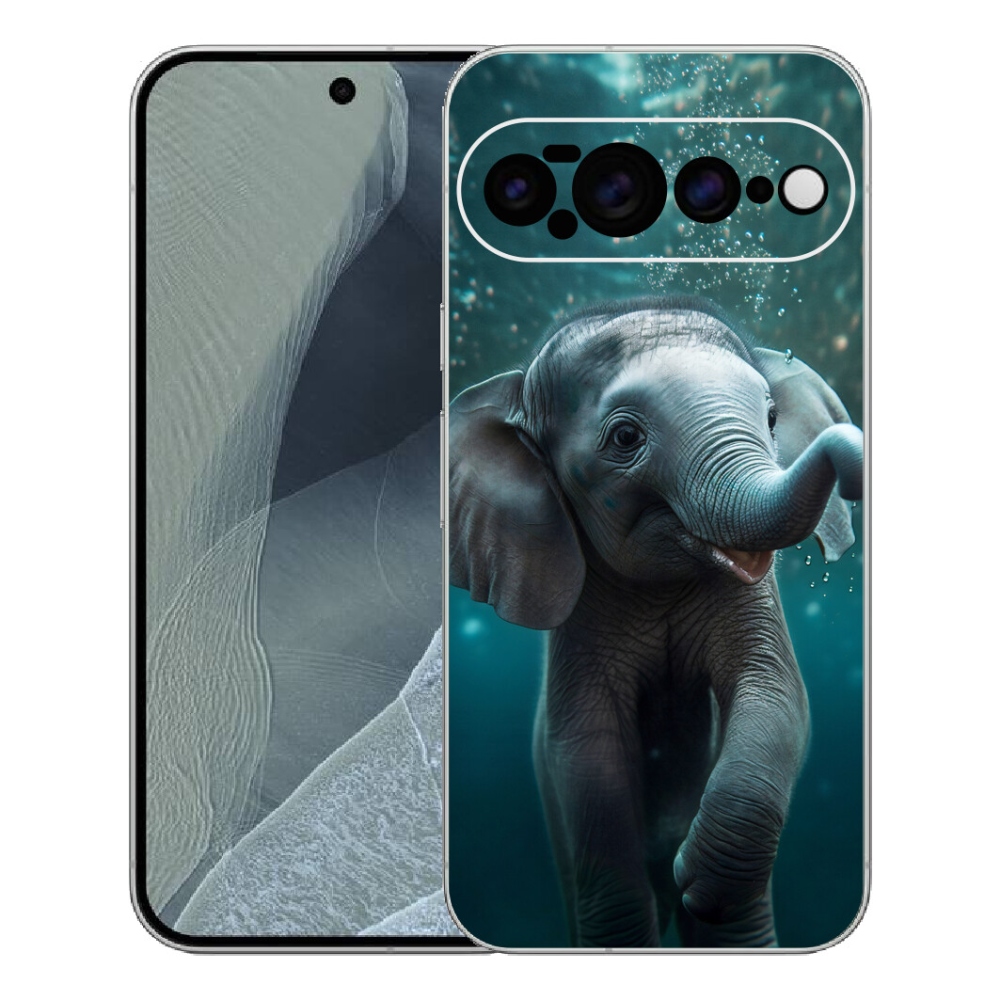 Gélový kryt mmCase na Google Pixel 11 Pro XL - sloník pod vodou