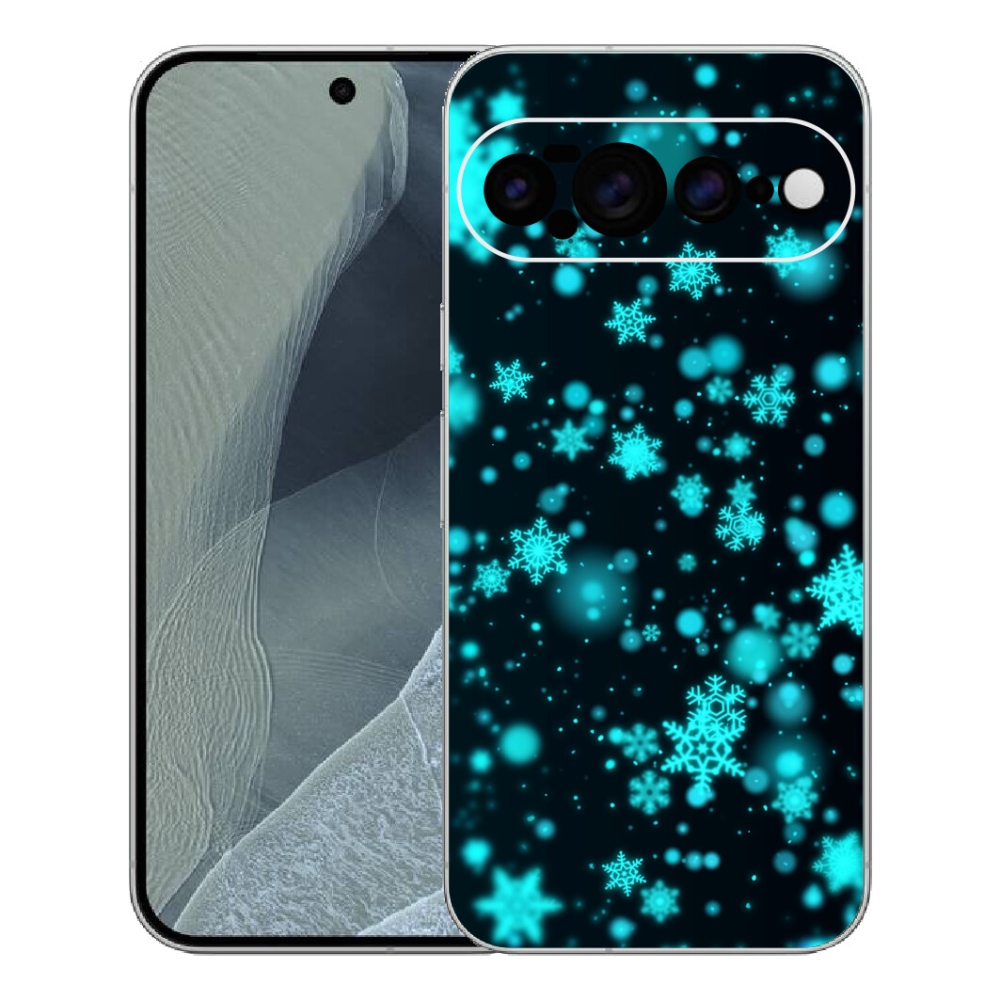 Gélový kryt mmCase na Google Pixel 11 Pro XL - snehové vločky 1