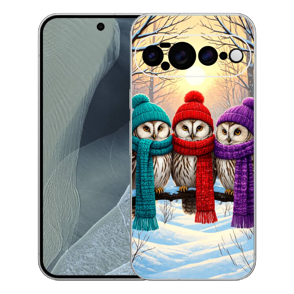 Gélový kryt mmCase na Google Pixel 11 Pro XL - soví priatelia