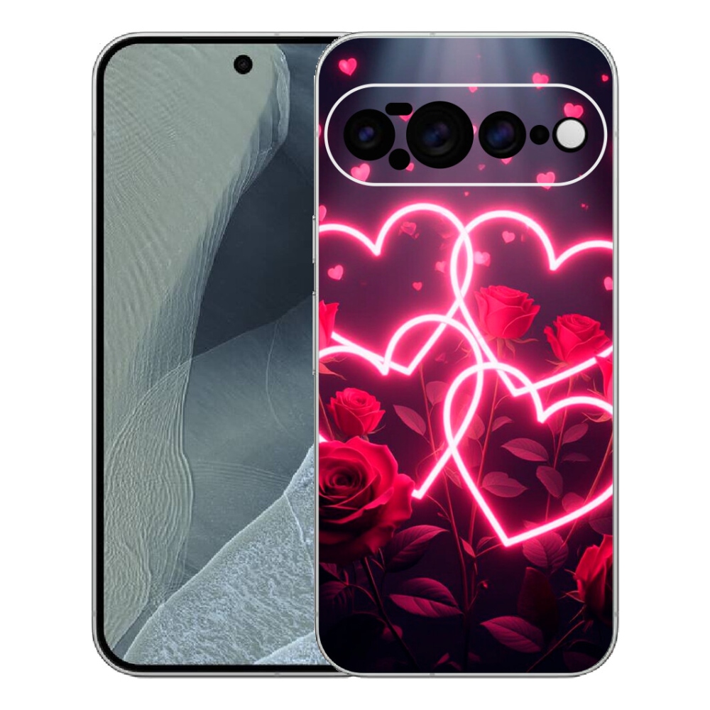 Gélový kryt mmCase na Google Pixel 11 Pro XL - srdce lásky