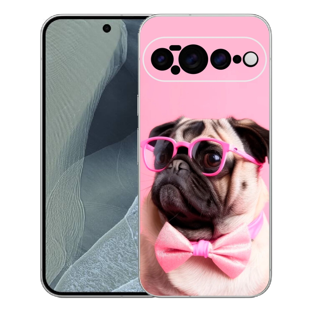 Gélový kryt mmCase na Google Pixel 11 Pro XL - štýlový mops