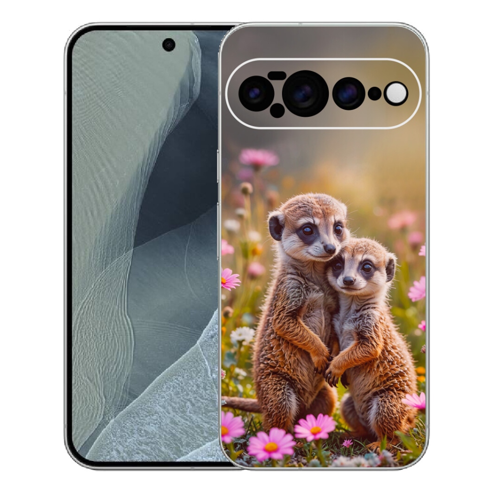 Gélový kryt mmCase na Google Pixel 11 Pro XL - surikatí duo