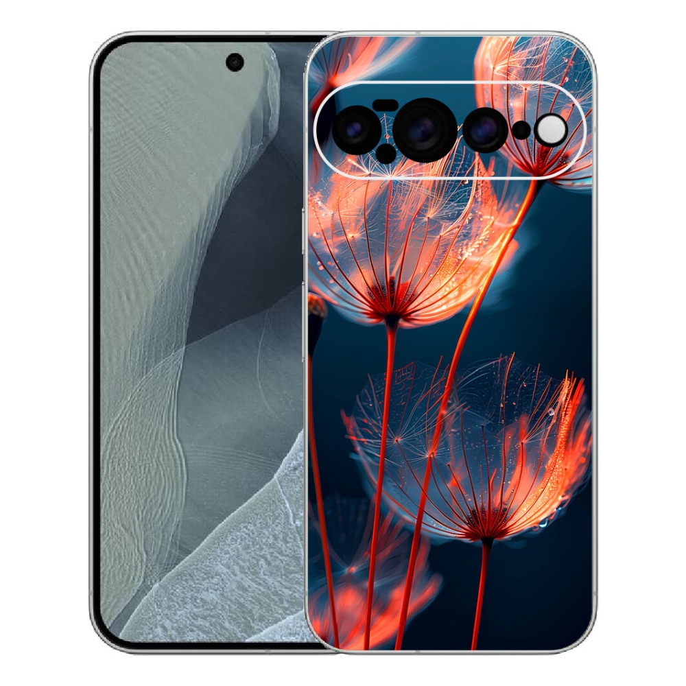 Gélový kryt mmCase na Google Pixel 11 Pro XL - svetielkujúce páperie