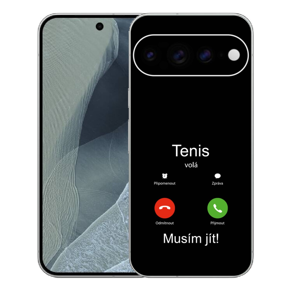 Gélový kryt mmCase na Google Pixel 11 Pro XL - tenis volá čierne pozadie