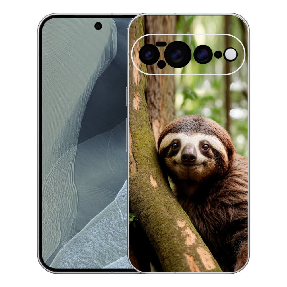 Gélový kryt mmCase na Google Pixel 11 Pro XL - usmievavý leňochod