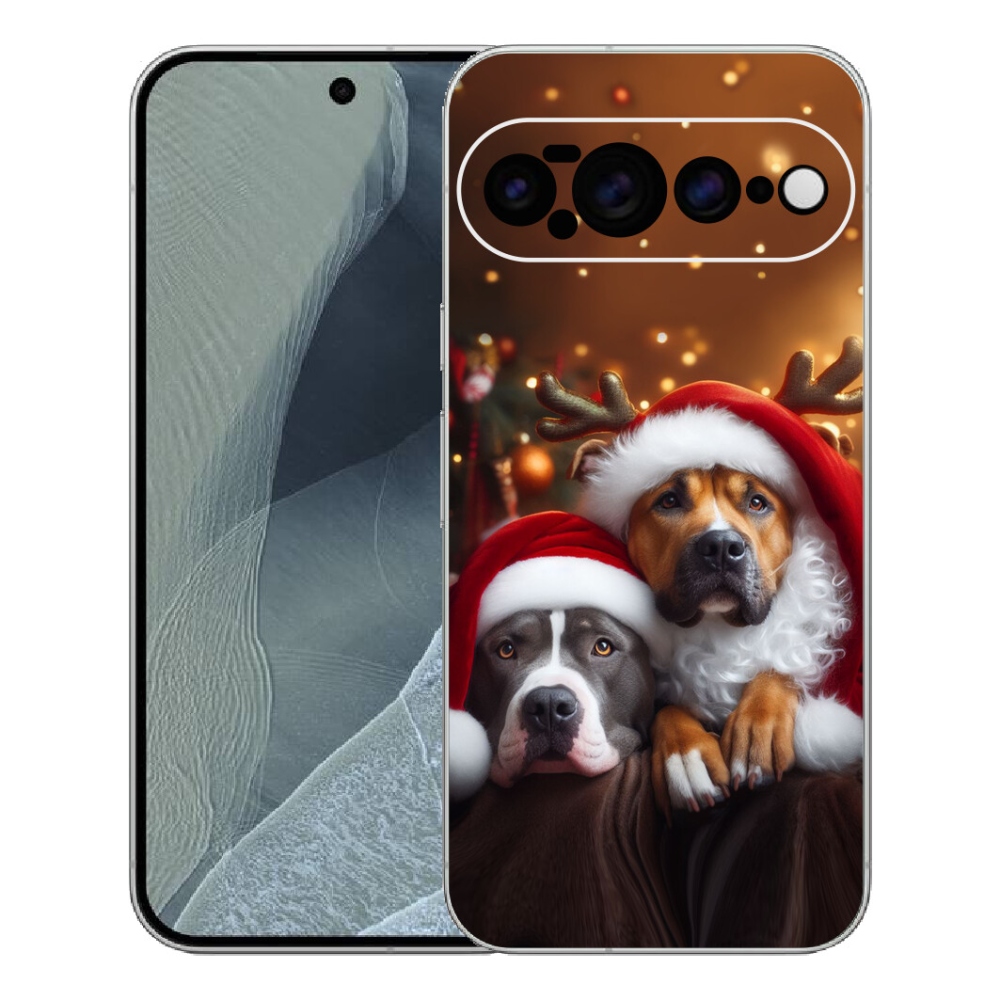 Gélový kryt mmCase na Google Pixel 11 Pro XL - vianočné psy