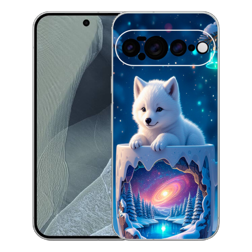 Gélový kryt mmCase na Google Pixel 11 Pro XL - vianočné šteňa