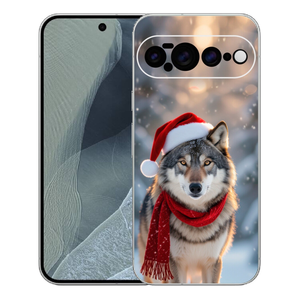 Gélový kryt mmCase na Google Pixel 11 Pro XL - vianočný vlk