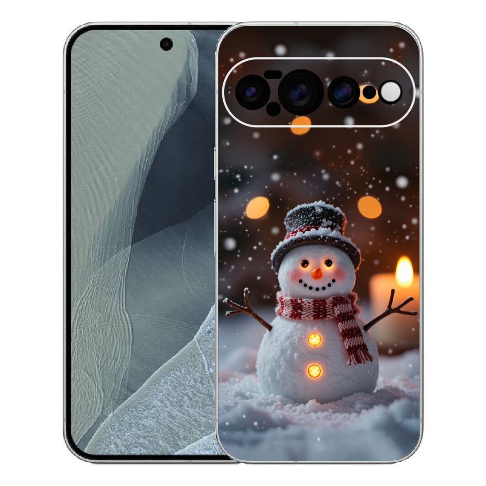 Gélový kryt mmCase na Google Pixel 11 Pro XL - veselý snehuliak
