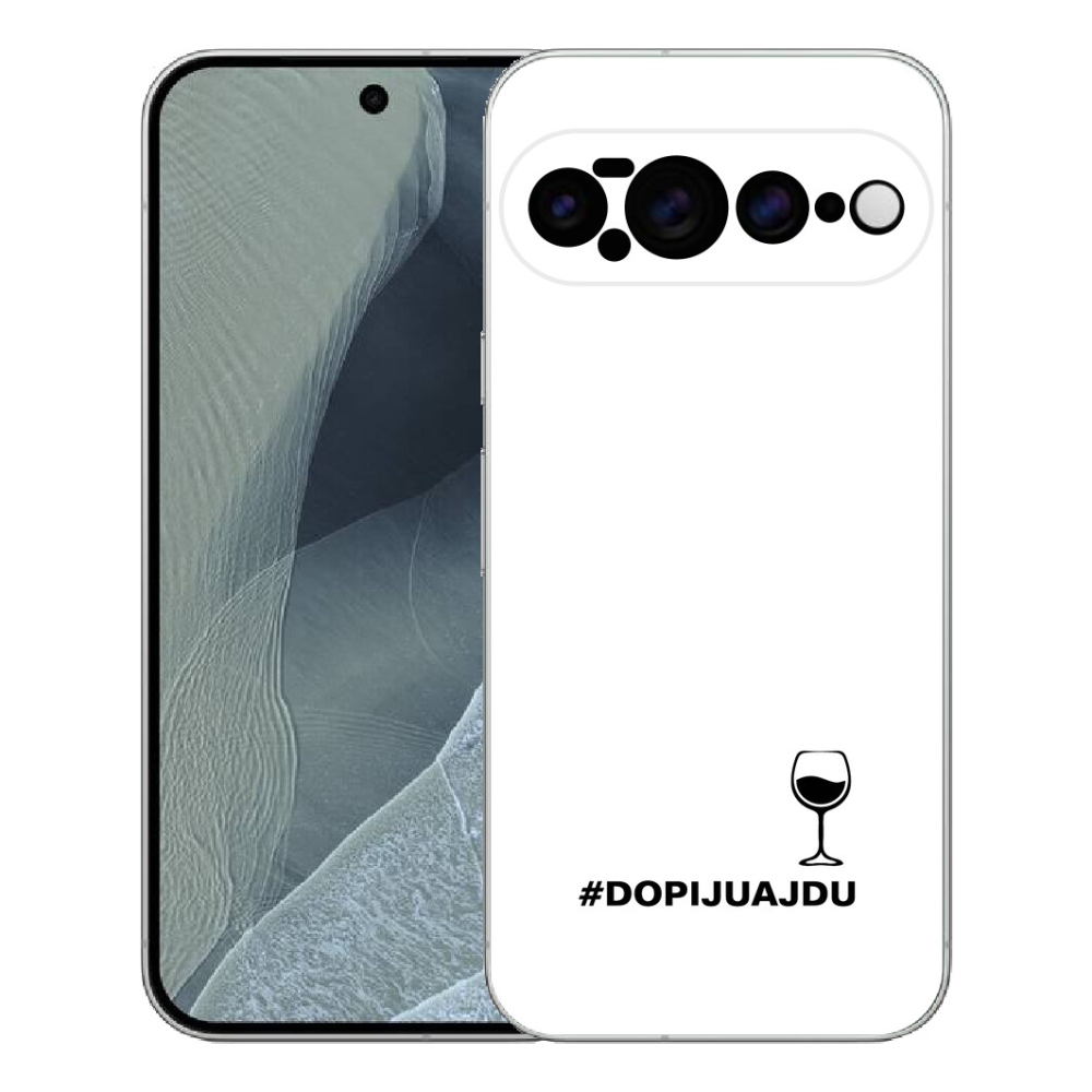 Gélový kryt mmCase na Google Pixel 11 Pro XL - vínny motív biele pozadie