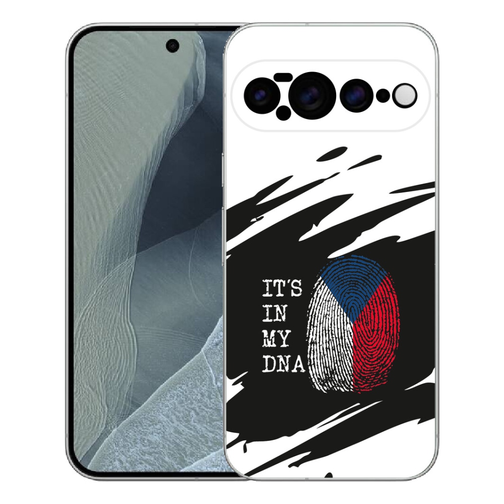 Gélový kryt mmCase na Google Pixel 11 Pro XL - vlajka odtlačok prsta čiernobiele pozadie