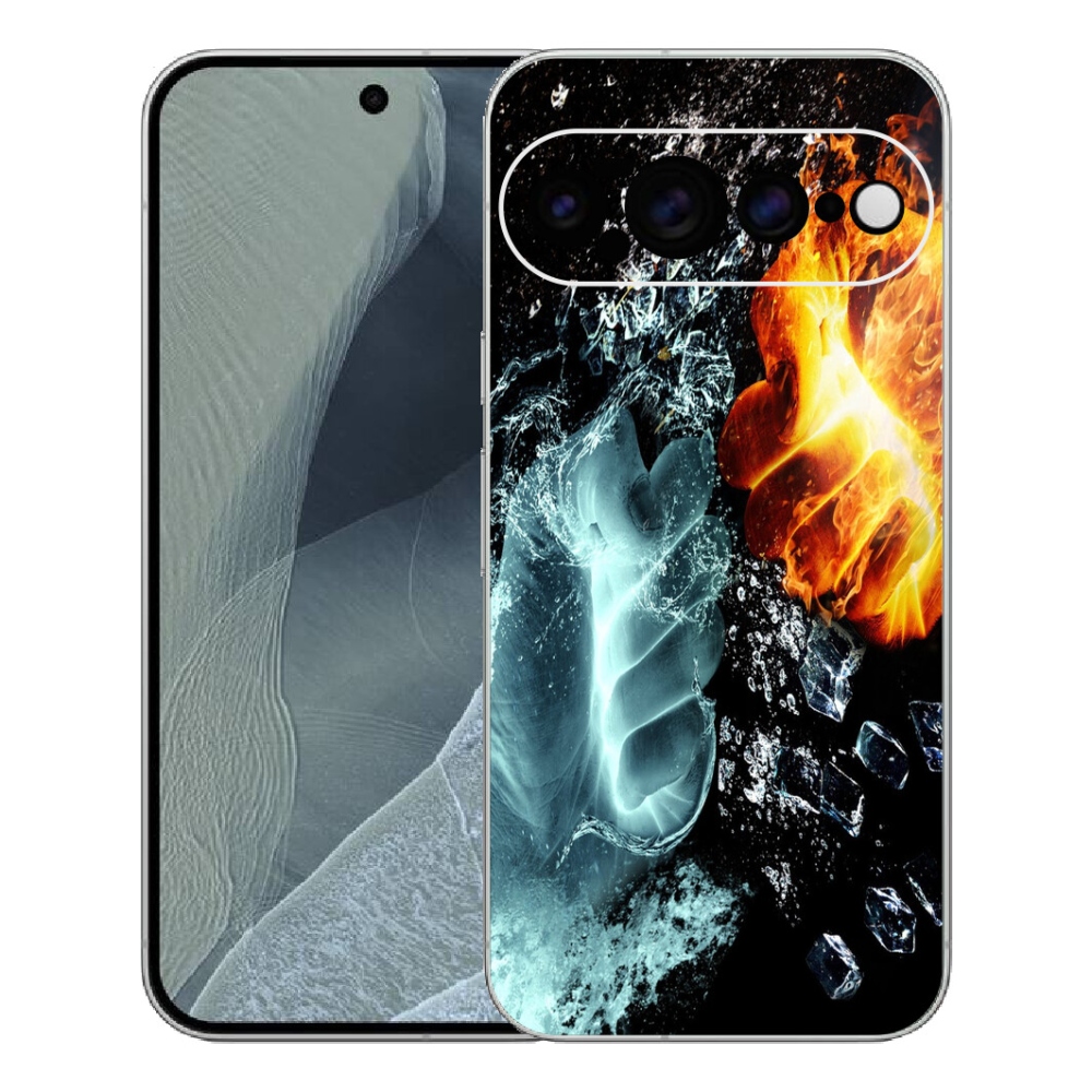 Gélový kryt mmCase na Google Pixel 11 Pro XL - voda a oheň