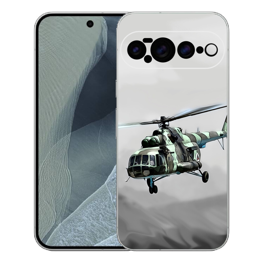 Gélový kryt mmCase na Google Pixel 11 Pro XL - vojenský vrtuľník