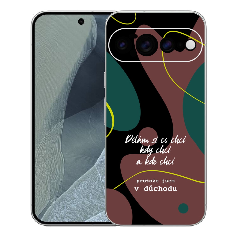 Gélový kryt mmCase na Google Pixel 11 Pro XL - vtipný text 10 čierne pozadie