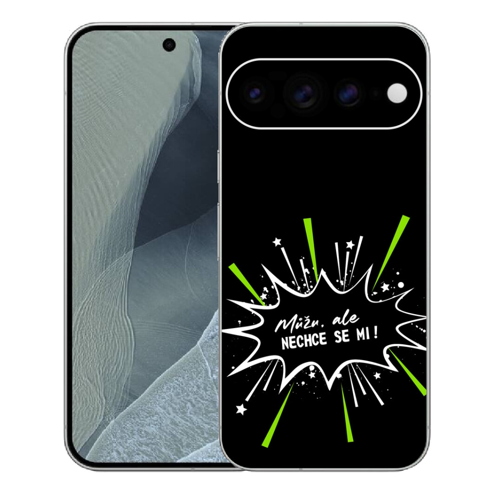 Gélový kryt mmCase na Google Pixel 11 Pro XL - vtipný text 11 čierne pozadie