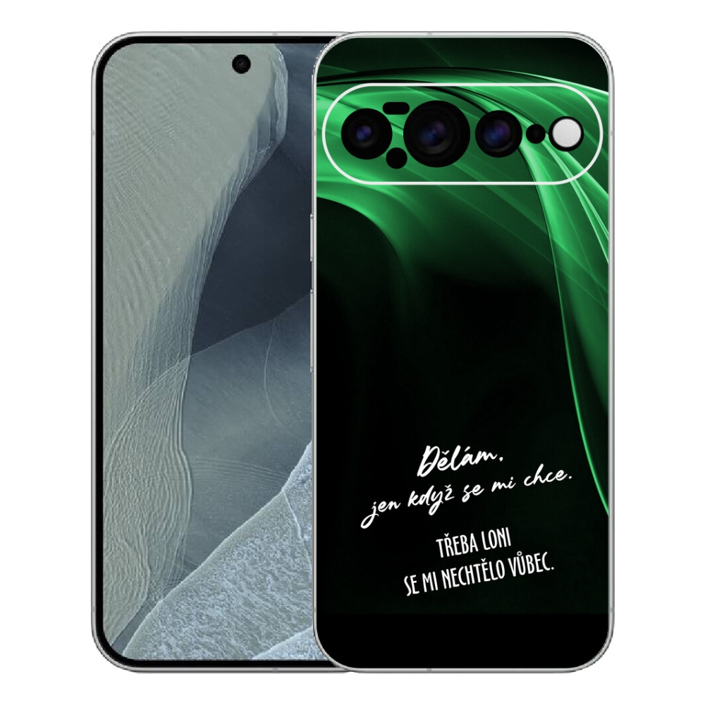 Gélový kryt mmCase na Google Pixel 11 Pro XL - vtipný text 12 čierne pozadie