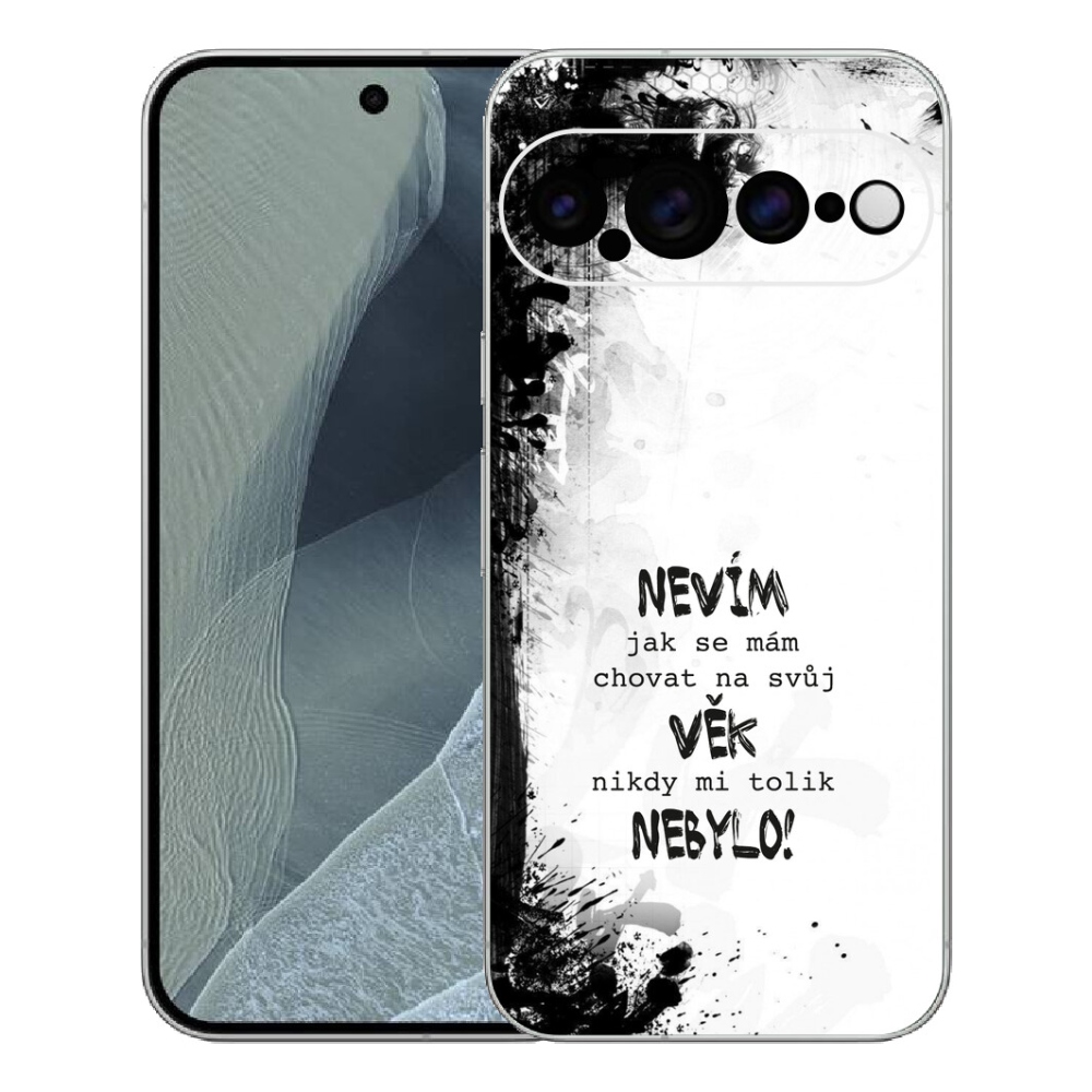 Gélový kryt mmCase na Google Pixel 11 Pro XL - vtipný text 14 biele pozadie