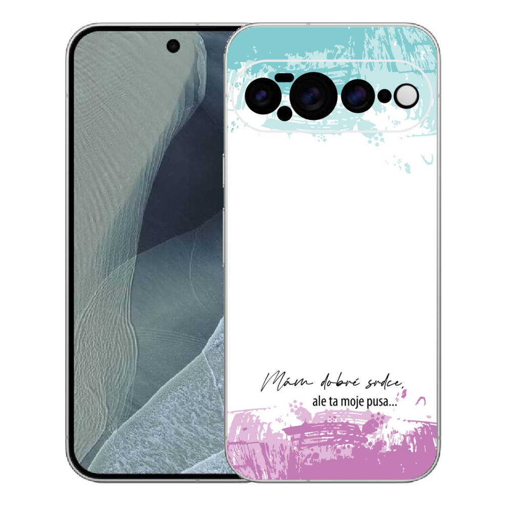 Gélový kryt mmCase na Google Pixel 11 Pro XL - vtipný text 3 biele pozadie