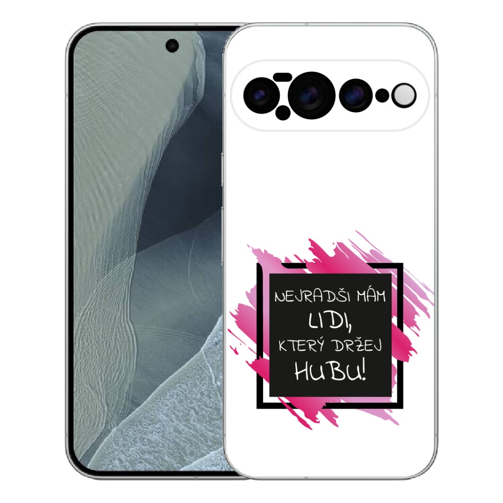 Gélový kryt mmCase na Google Pixel 11 Pro XL - vtipný text 7 čiernobiele pozadie