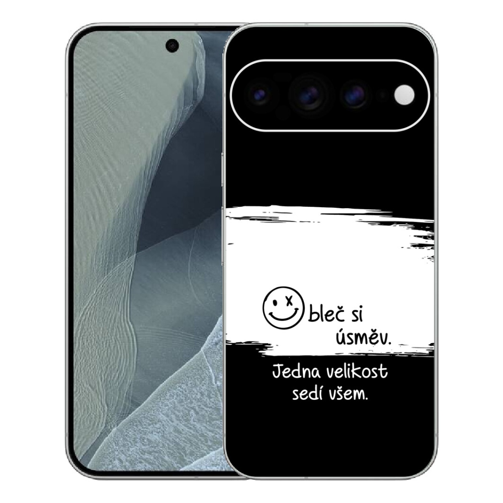 Gélový kryt mmCase na Google Pixel 11 Pro XL - vtipný text 8 bieločierne pozadie