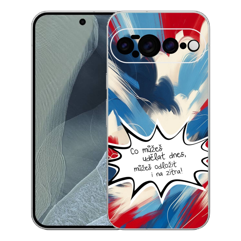 Gélový kryt mmCase na Google Pixel 11 Pro XL - vtipný text 9 biele pozadie