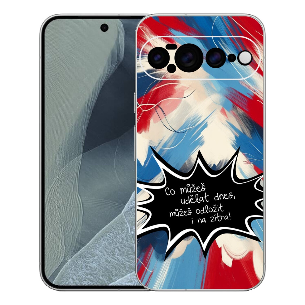Gélový kryt mmCase na Google Pixel 11 Pro XL - vtipný text 9 čierne pozadie