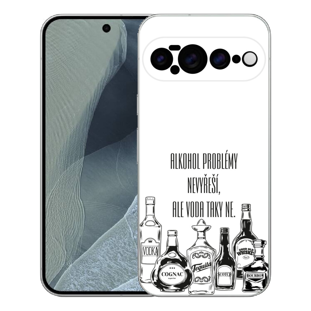Gélový kryt mmCase na Google Pixel 11 Pro XL - vtipný text biele pozadie