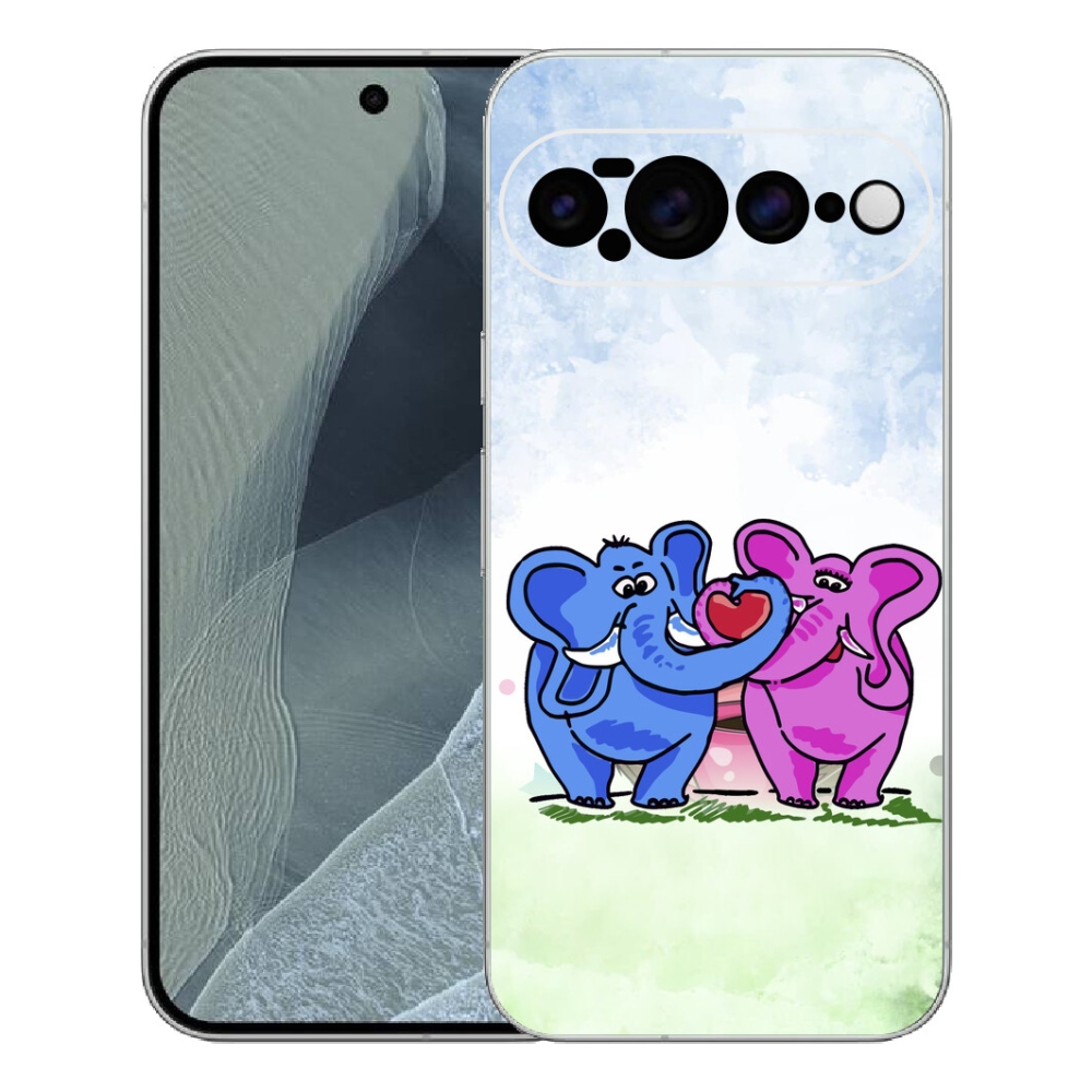 Gélový kryt mmCase na Google Pixel 11 Pro XL - zamilovaní slony