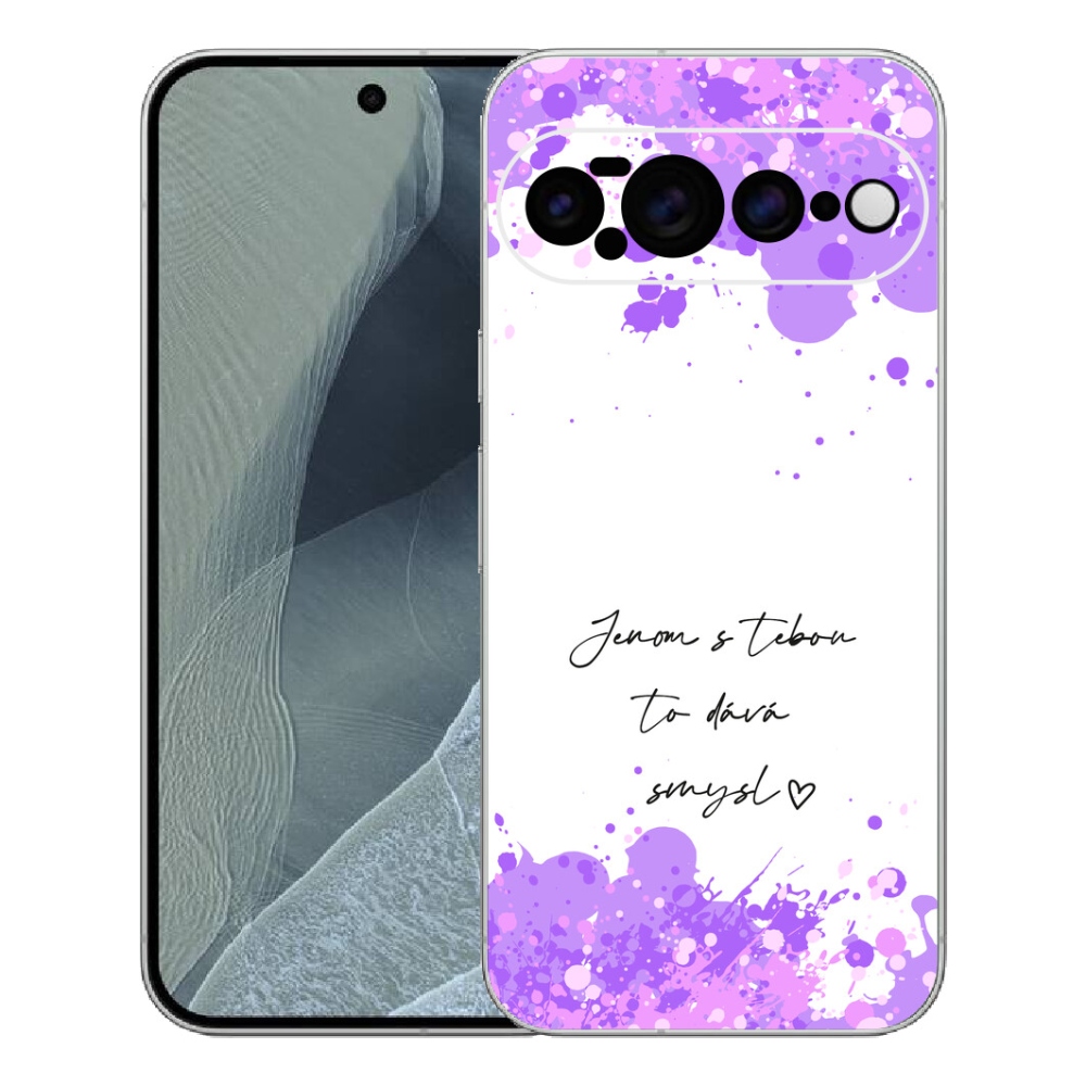 Gélový kryt mmCase na Google Pixel 11 Pro XL - zamilovaný text biele pozadie