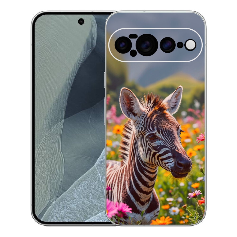 Gélový kryt mmCase na Google Pixel 11 Pro XL - zebra na lúke