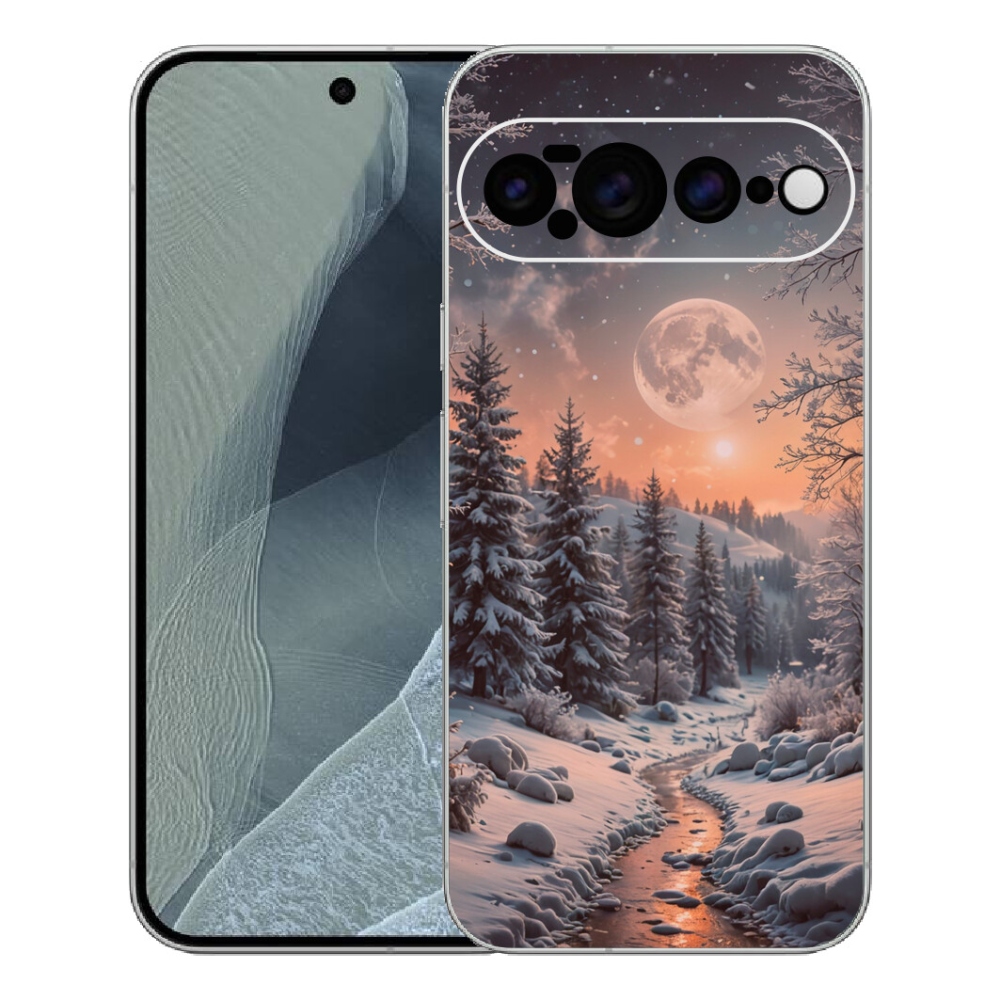 Gélový kryt mmCase na Google Pixel 11 Pro XL - zimná krajina 2