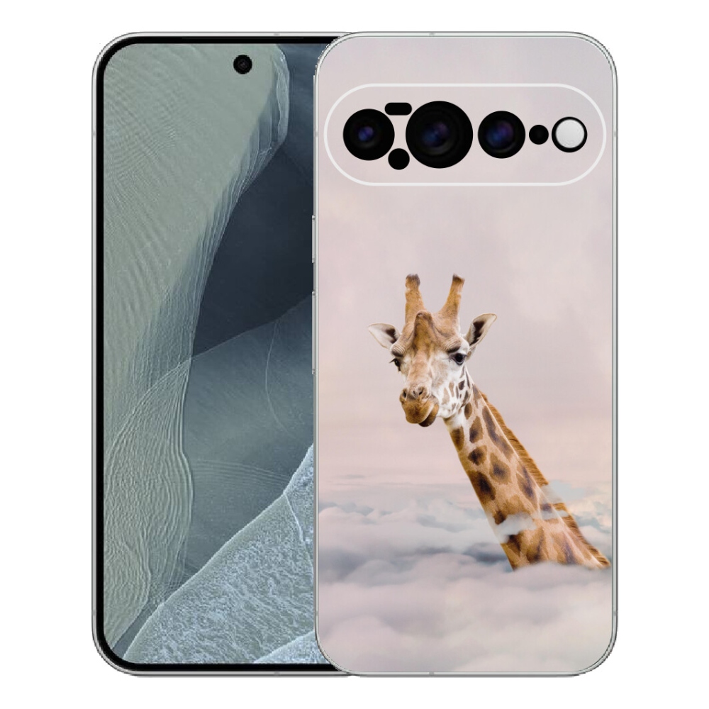 Gélový kryt mmCase na Google Pixel 11 Pro XL - žirafa v oblakoch