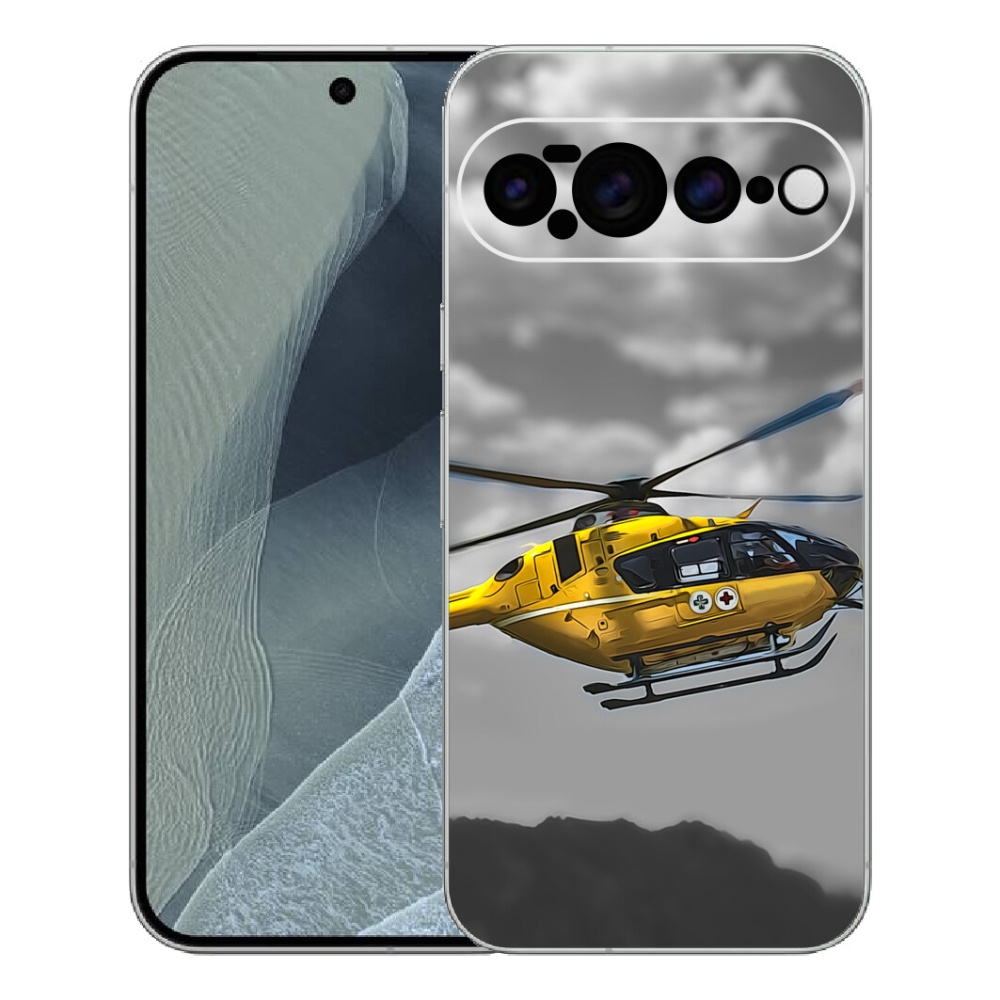 Gélový kryt mmCase na Google Pixel 11 Pro XL - žltá helikoptéra