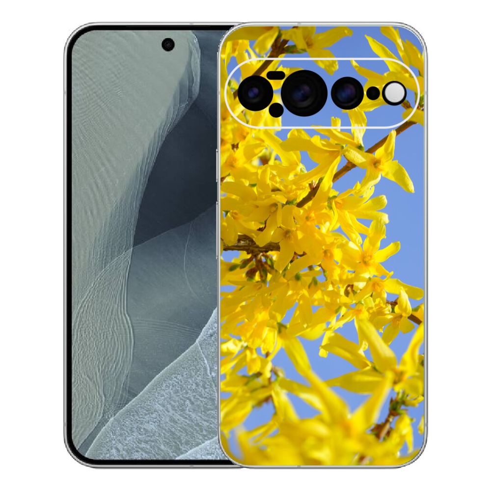 Gélový kryt mmCase na Google Pixel 11 Pro XL - žlté kvety