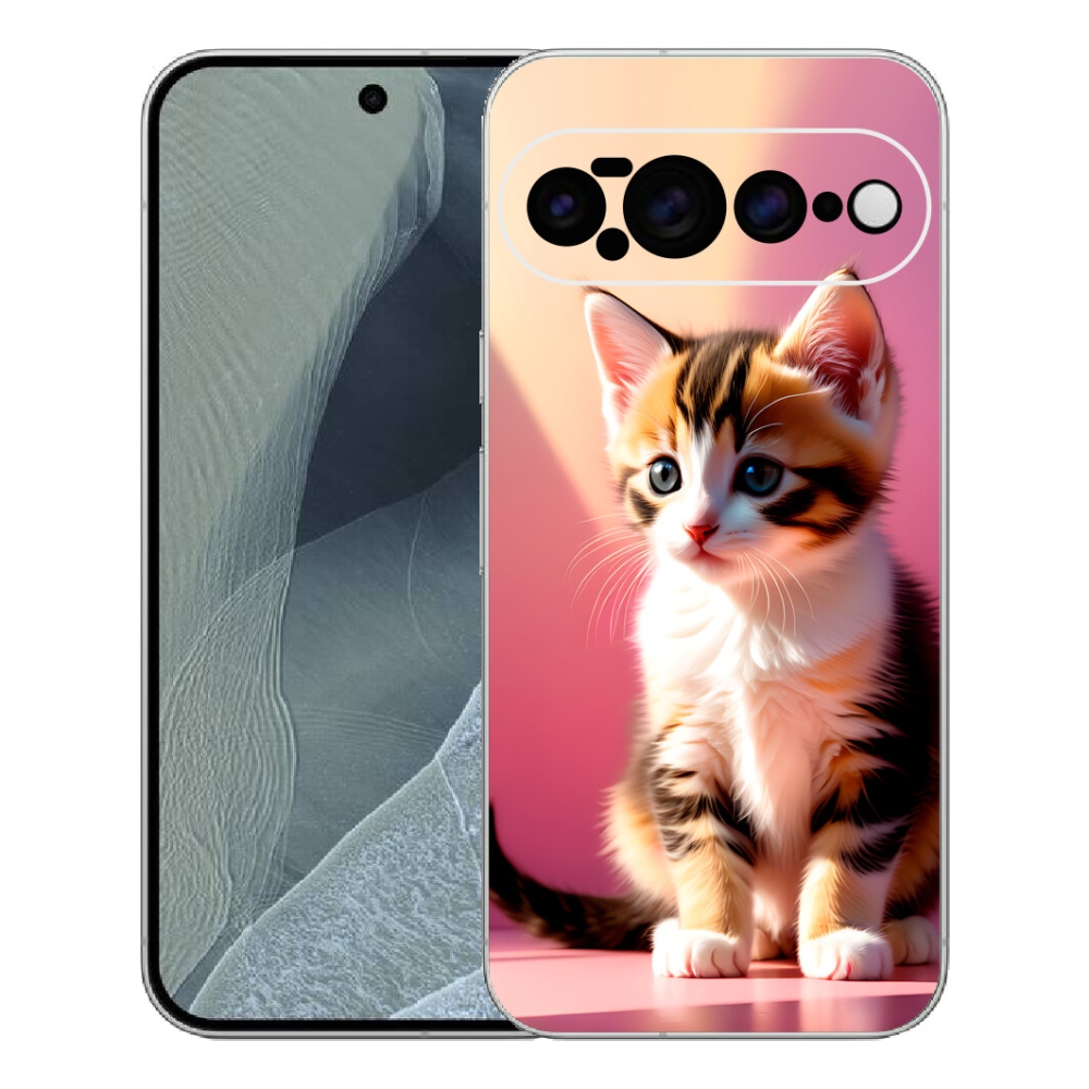 Gélový kryt mmCase na Google Pixel 11 Pro XL - zvedavé mačiatko 2