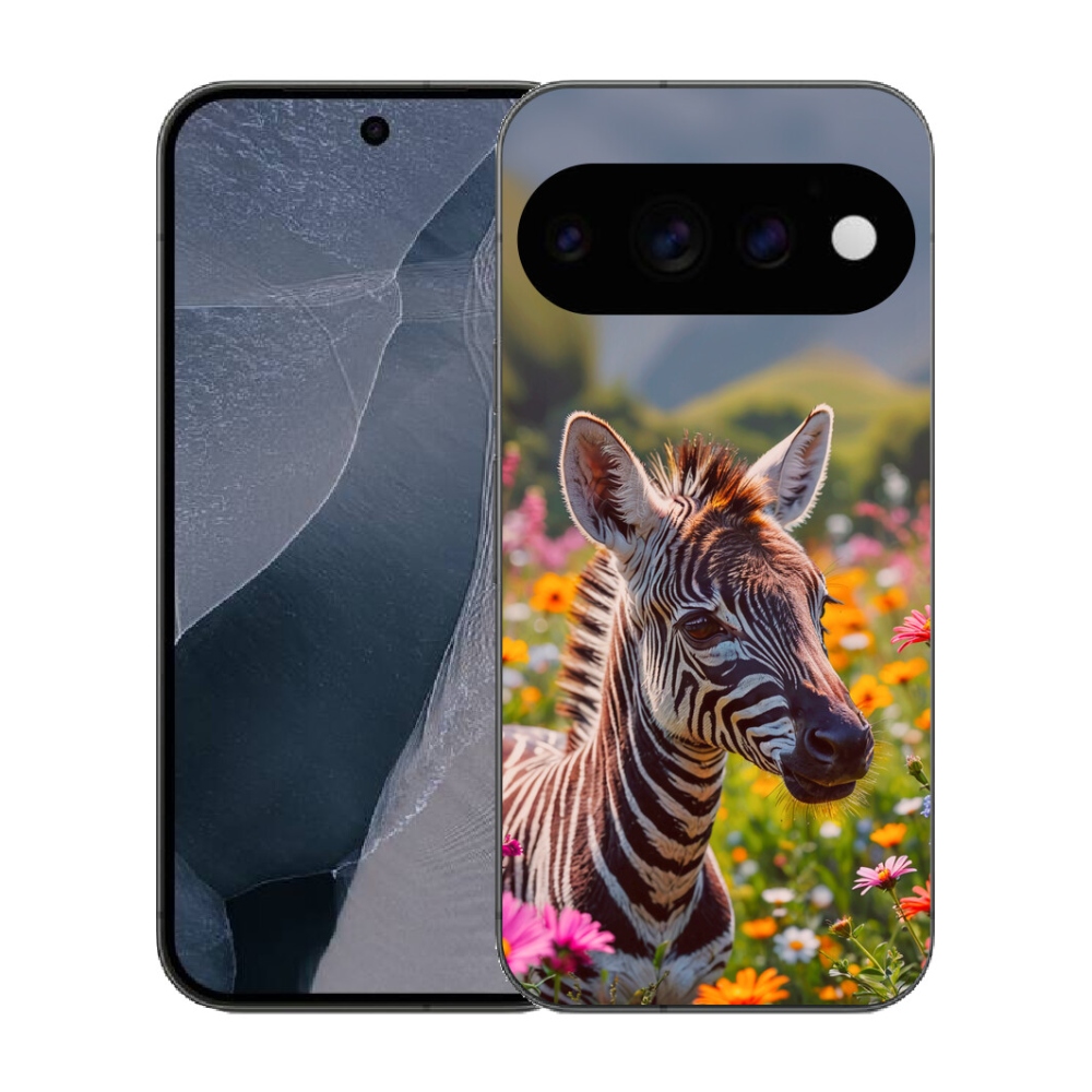 Gélový kryt mmCase na Google Pixel 11 Pro - zebra na lúke