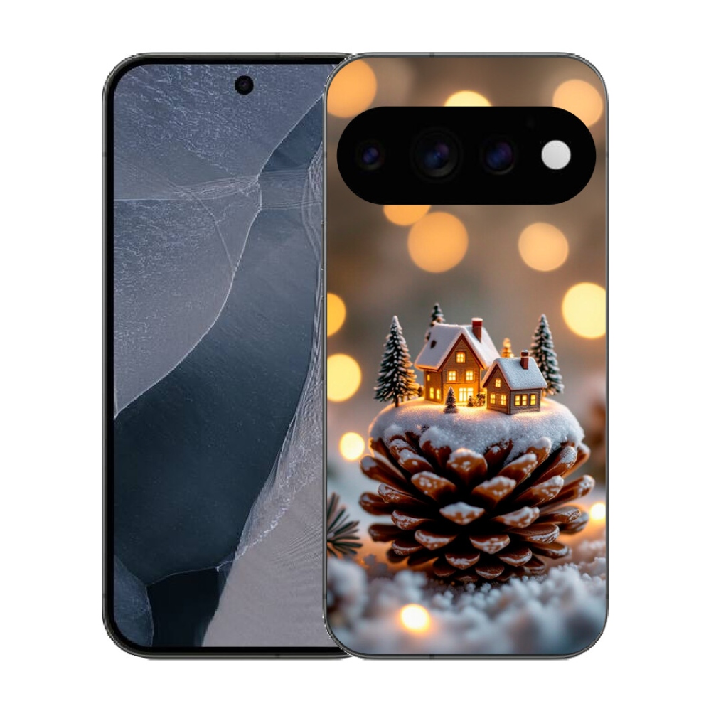 Gélový kryt mmCase na Google Pixel 11 Pro - zimná dedinka