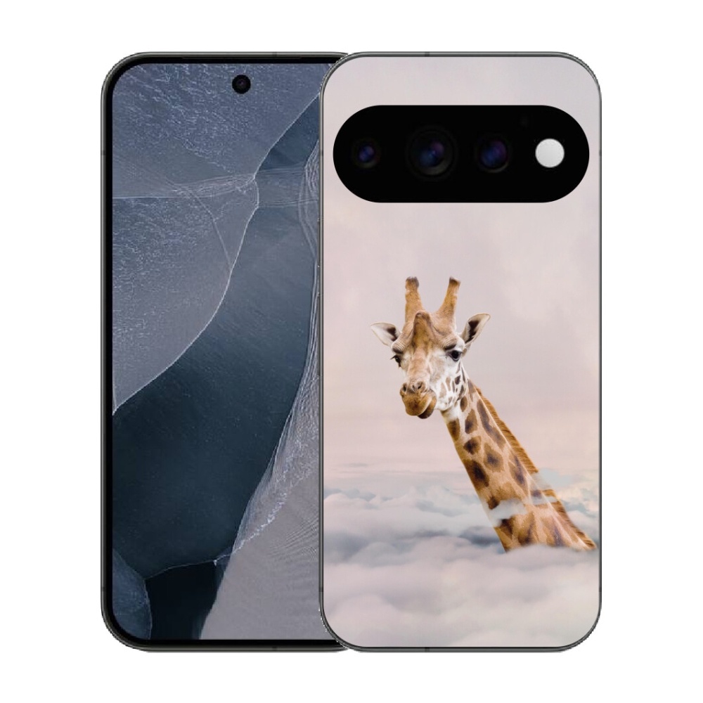 Gélový kryt mmCase na Google Pixel 11 Pro - žirafa v oblakoch