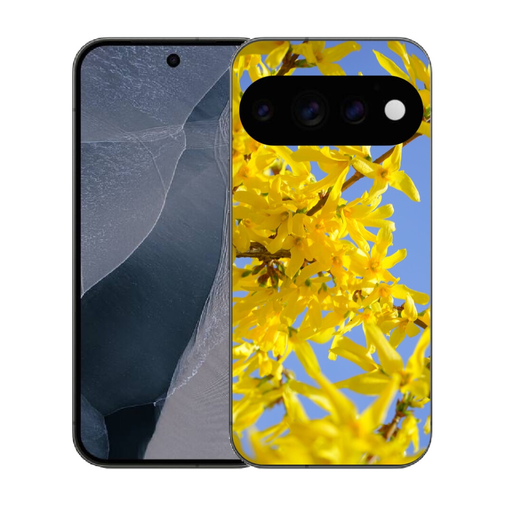 Gélový kryt mmCase na Google Pixel 11 Pro - žlté kvety