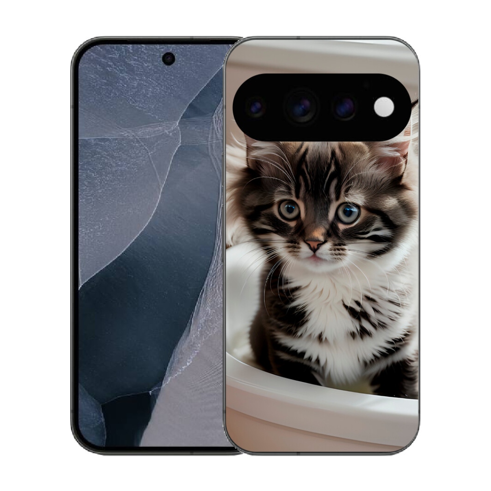 Gélový kryt mmCase na Google Pixel 11 Pro - zvedavé mačiatko