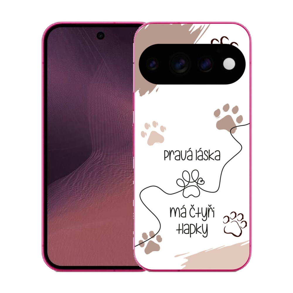 Gélový kryt mmCase na Google Pixel 11 - psí motív 1 biele pozadie