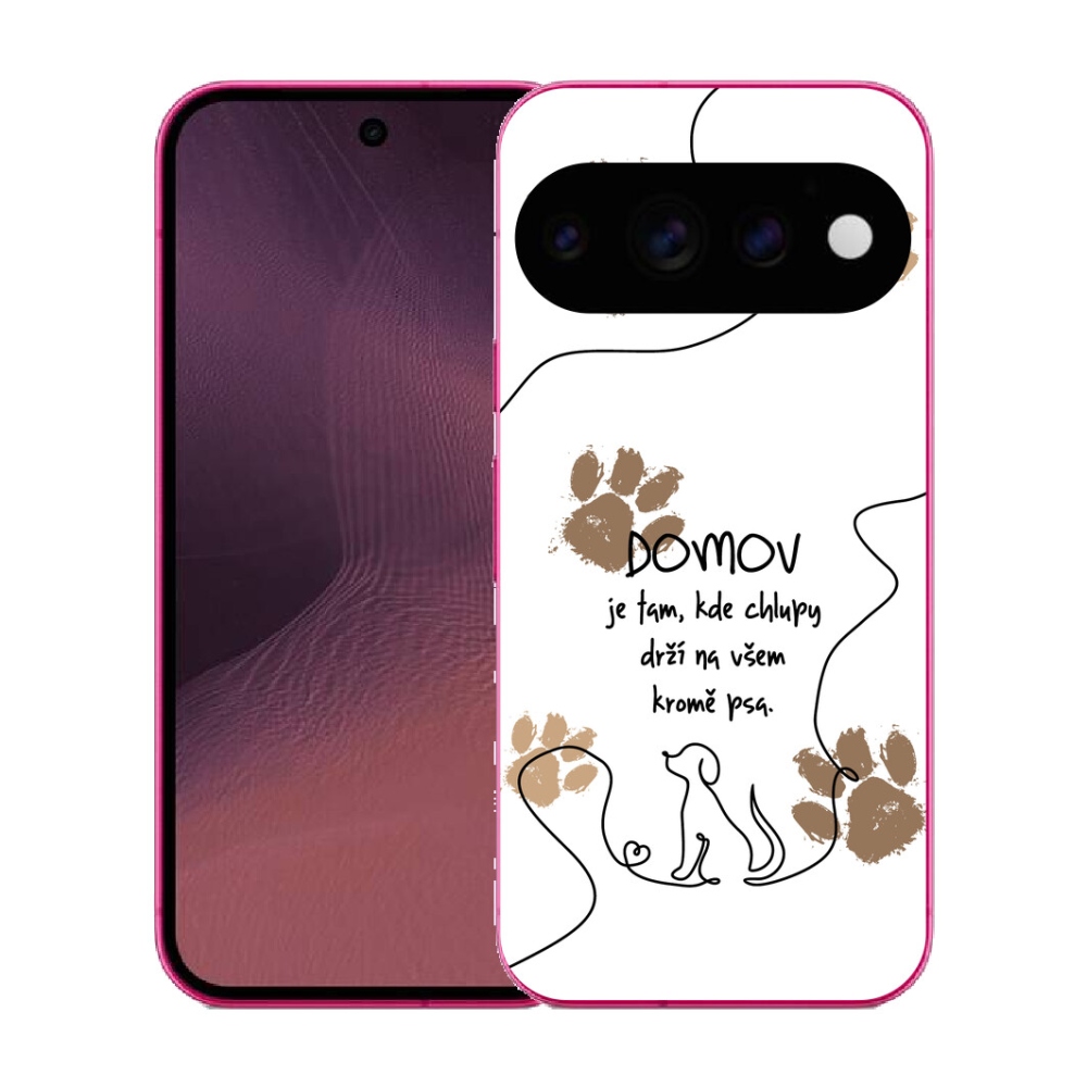 Gélový kryt mmCase na Google Pixel 11 - psí motív biele pozadie