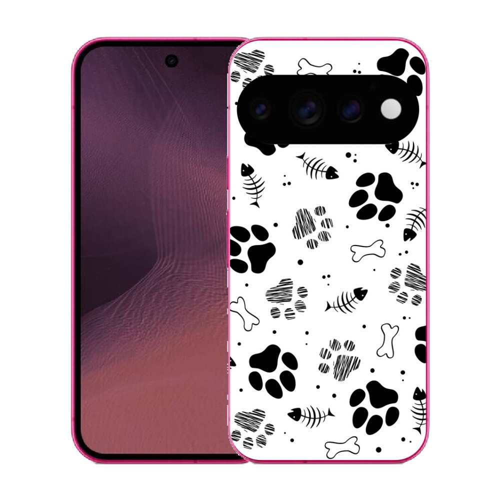Gélový kryt mmCase na Google Pixel 11 - psie labky 1