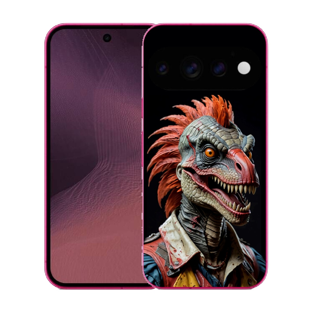 Gélový kryt mmCase na Google Pixel 11 - punk dinosaurus